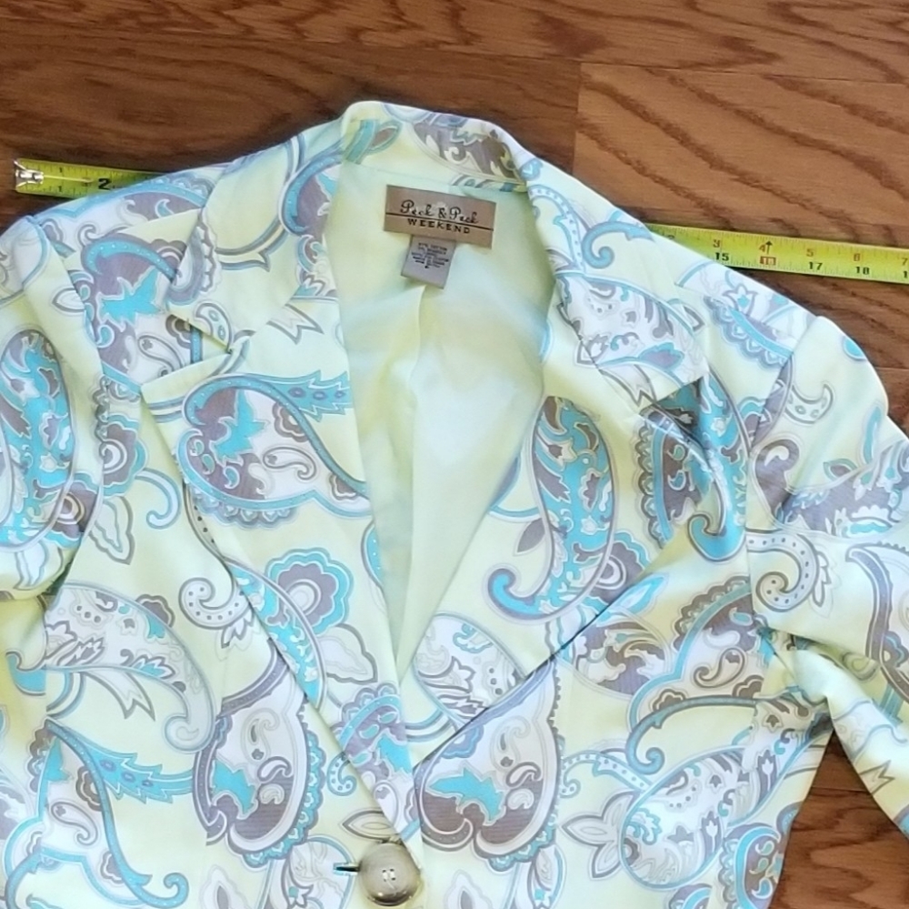 Peck and Peck Weekend  paisley jacket - Picture 5 of 7